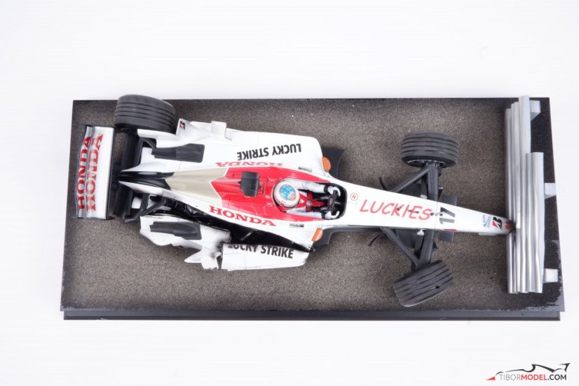 Diorama BAR Honda 005 - J. Button crash 2003, 1:18