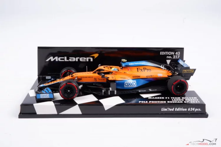 Model car McLaren MCL35M Norris 2021 Minichamps | Tibormodel.com