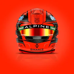 Esteban Ocon 2024 Alpine helmet, 1:2 Bell