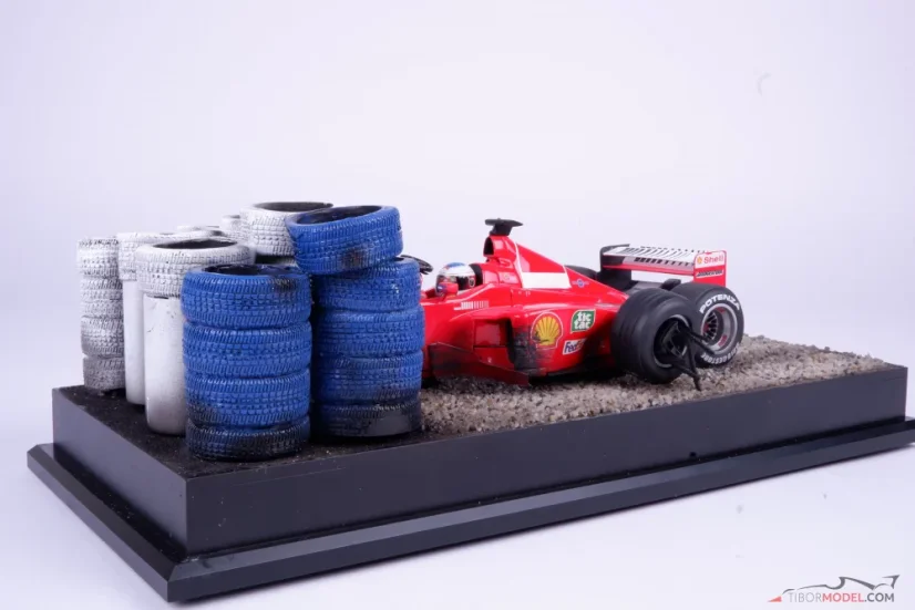 Ferrari F399 - M. Schumacher 1999, nehoda Silverstone, 1:18