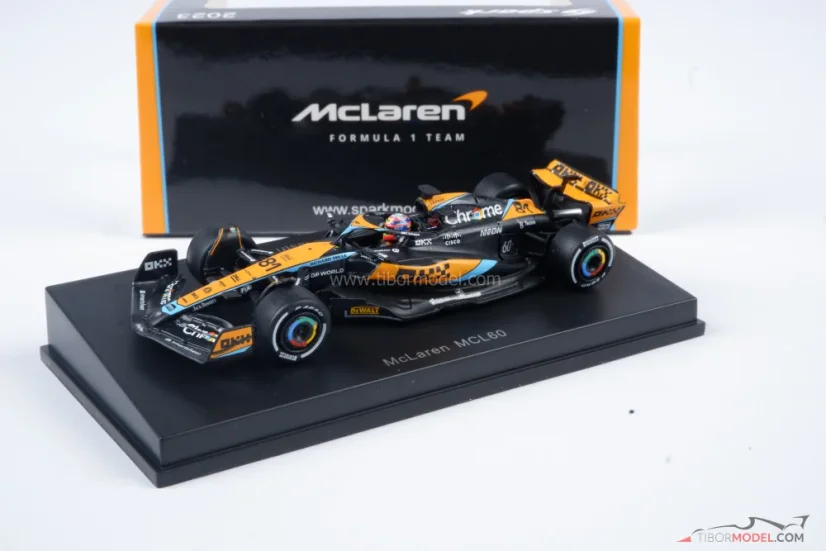 McLaren MCL60 - Oscar Piastri (2023), 1:64 Spark