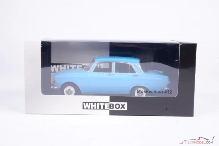 Moskvič 412 modrý (1970), 1:24 Whitebox