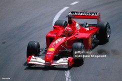 Ferrari F2001 - Michael Schumacher (2001), Győztes Monaco-i Nagydíj, pilóta figurával 1:43 GP Replicas