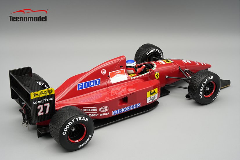 Ferrari F92A - Jean Alesi (1992), Spanish GP, with driver figurine 1:18 Tecnomodel