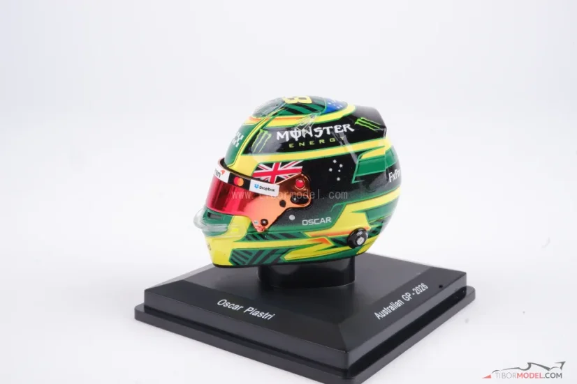 Oscar Piastri 2026 VC Austrálie mini prilba, McLaren, 1:5 Spark