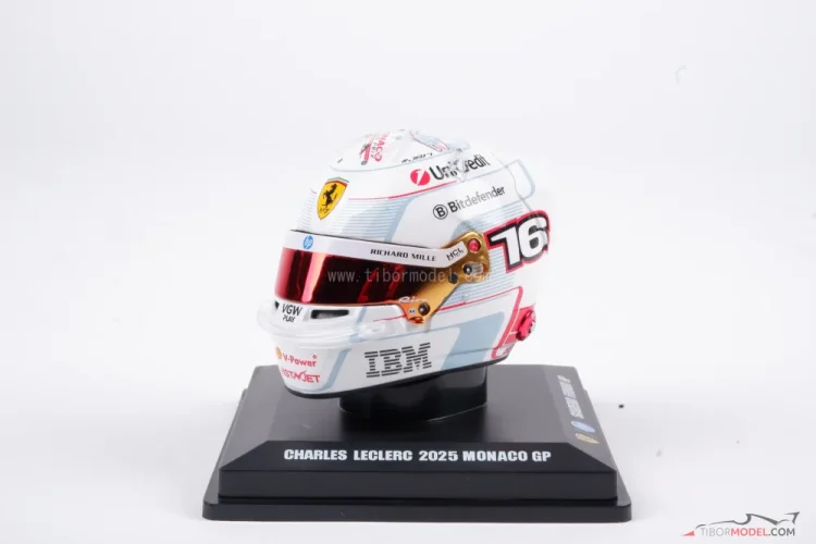 Charles Leclerc 2025 VC Monaka mini prilba, Ferrari, 1:5 Looksmart