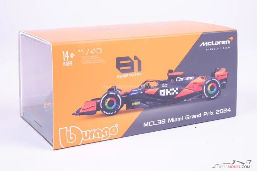 McLaren MCL38 - Oscar Piastri (2024), 1:43 BBurago Signature