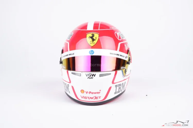 Charles Leclerc 2025 Ferrari mini prilba, 1:2 Bell