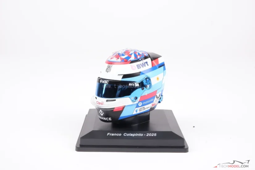 Franco Colapinto 2025 mini sisak, Alpine, 1:5 Spark
