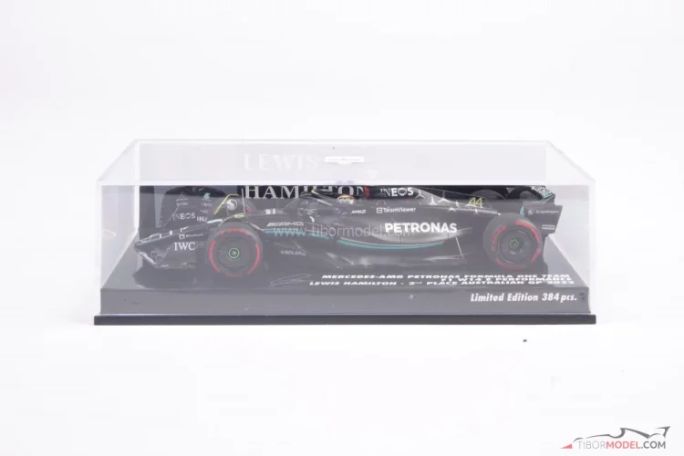 Mercedes W14 - Lewis Hamilton (2023), 2. místo Austrálie, 1:43 Minichamps