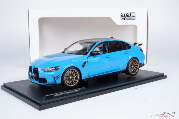 BMW M3 (2024) modré, 1:18 Solido