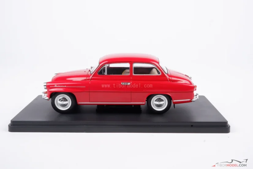 Skoda Octavia Super (1959) red, 1:24 Whitebox