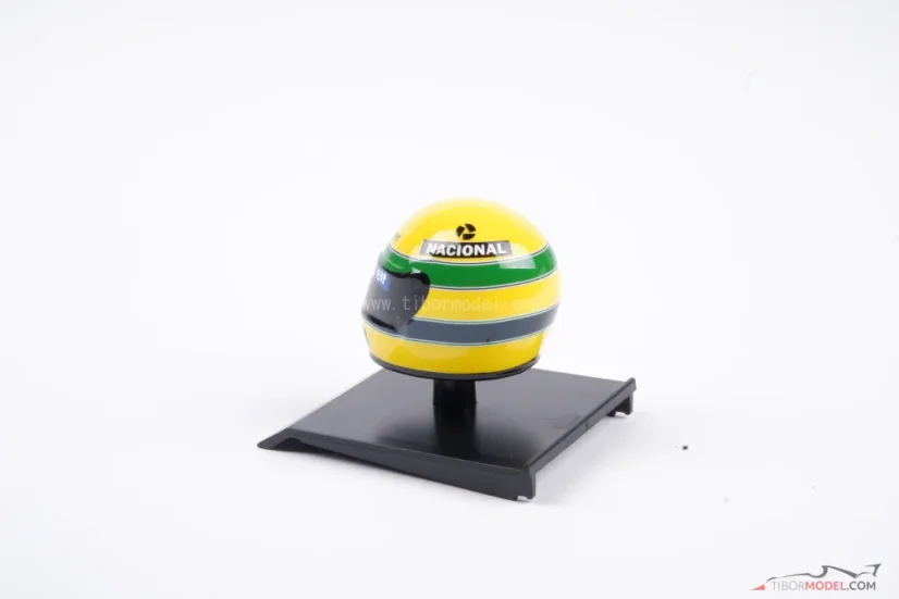 Ayrton Senna 1985 Lotus mini helmet, 1:10 Minichamps