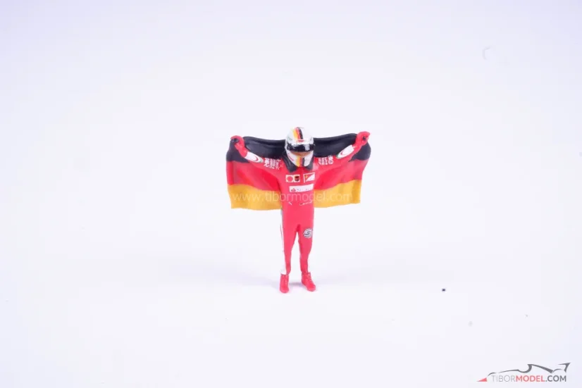 Sebastian Vettel s vlajkou, Scuderia Ferrari 2016, 1:43 Cartrix