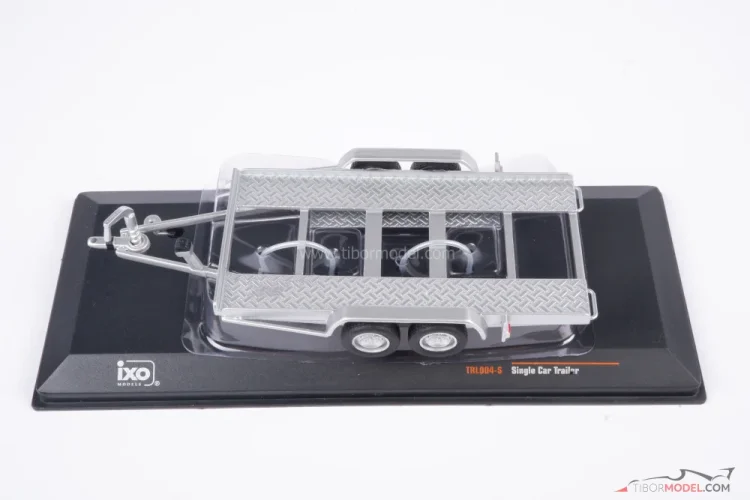 Single car trailer, silver, 1:43 Ixo