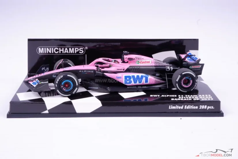 Alpine A523 - Esteban Ocon (2023), Bahrain GP, 1:43 Minichamps