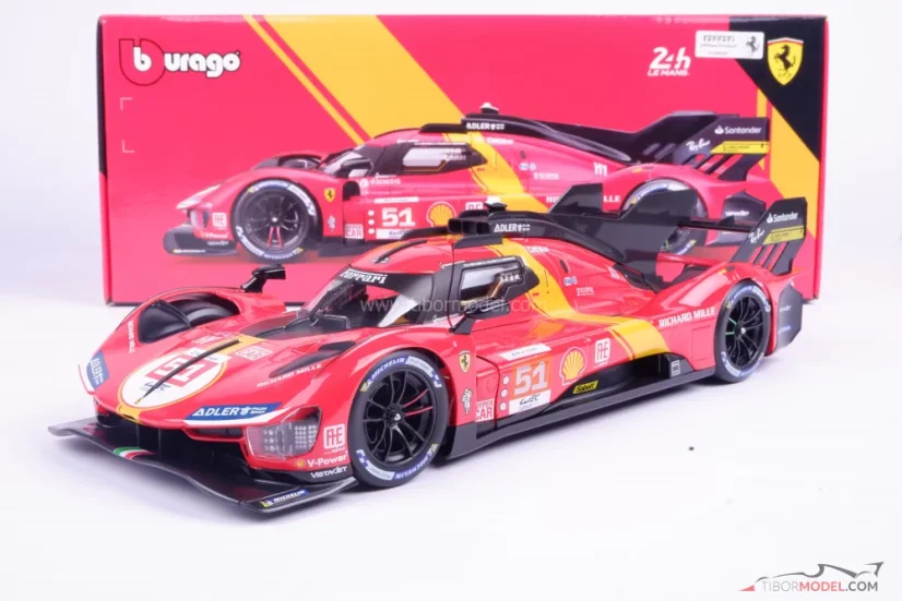 Ferrari 499P - #51, Vítěz 24H Le Mans 2023, 1:18 Bburago