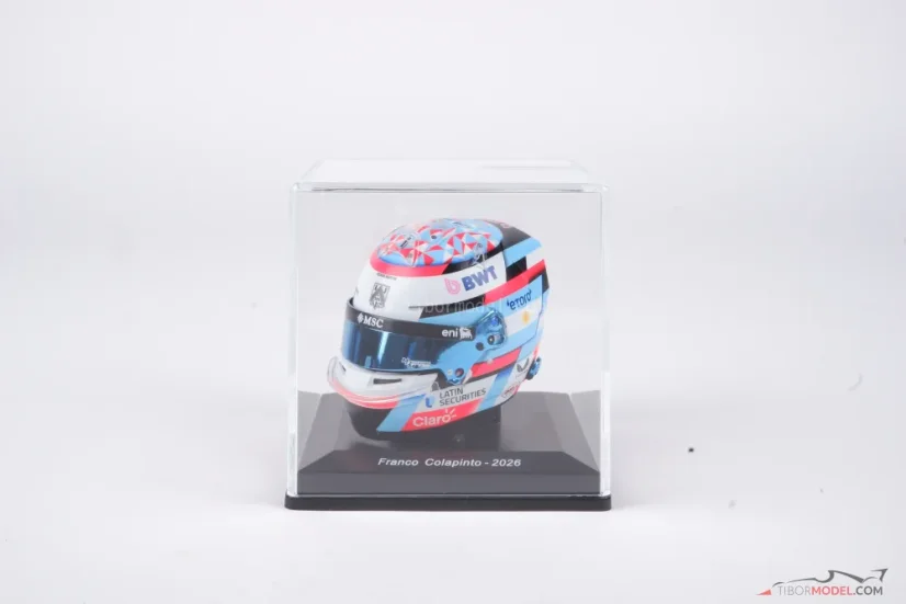 Franco Colapinto 2026 mini helmet, Alpine, 1:5 Spark