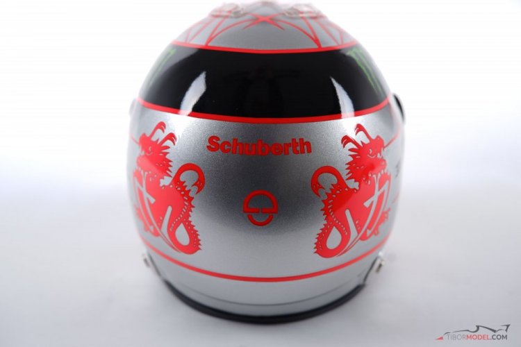 Michael Schumacher 2012 Belgium mini helmet, 1:2 Schuberth