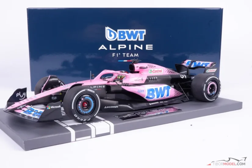 Alpine A523 - Esteban Ocon (2023), VC Bahrajnu, 1:18 Minichamps
