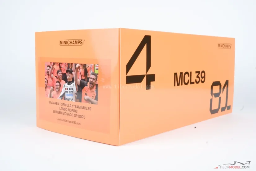 McLaren MCL39 - Lando Norris (2025), Víťaz VC Monaka, 1:18 Minichamps