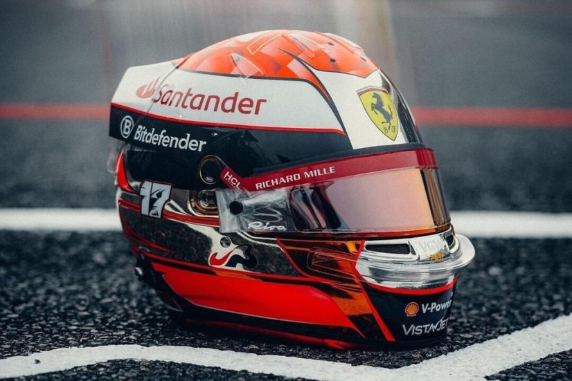 Charles Leclerc 2024 VC Japonska mini prilba, Ferrari, 1:5 Looksmart Charles Leclerc 2024 VC Japonska mini prilba, Ferrari, 1:5 Looksmart