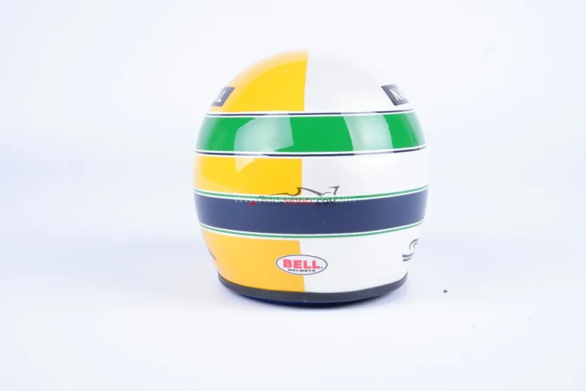 Ayrton Senna mini helmet, 30 years legacy, 1:2 Bell