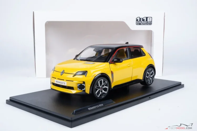 Renault 5 E-tech (2024) žltý, 1:18 Solido