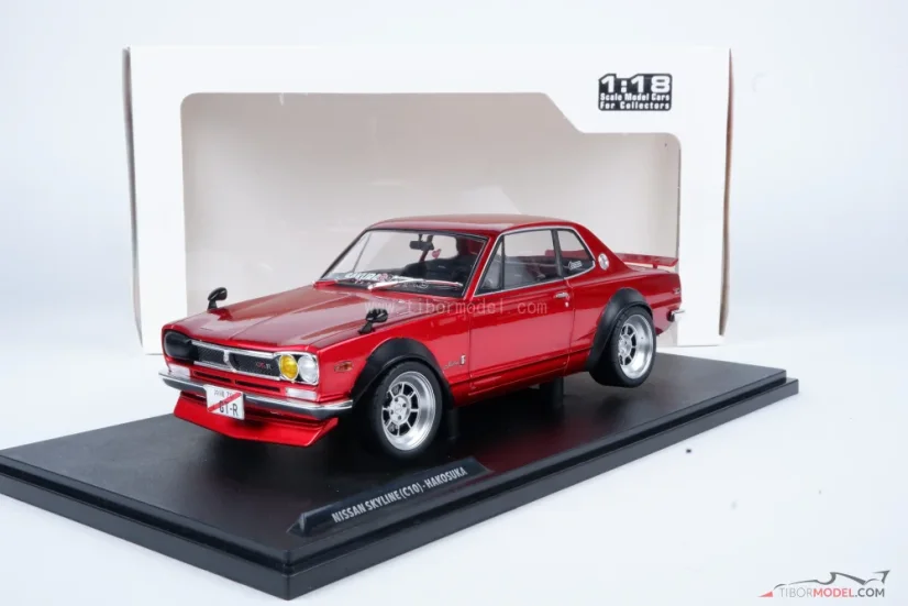 Nissan Skyline C10 Hakosuka (1970) red, 1:18 Solido