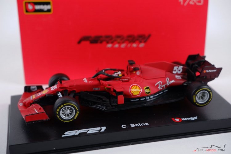 Ferrari SF21- Carlos Sainz Jr. (2021), 1:43 Bburago Signature