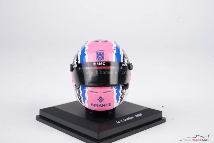 Jack Doohan 2025 mini helmet, Alpine, 1:5 Spark