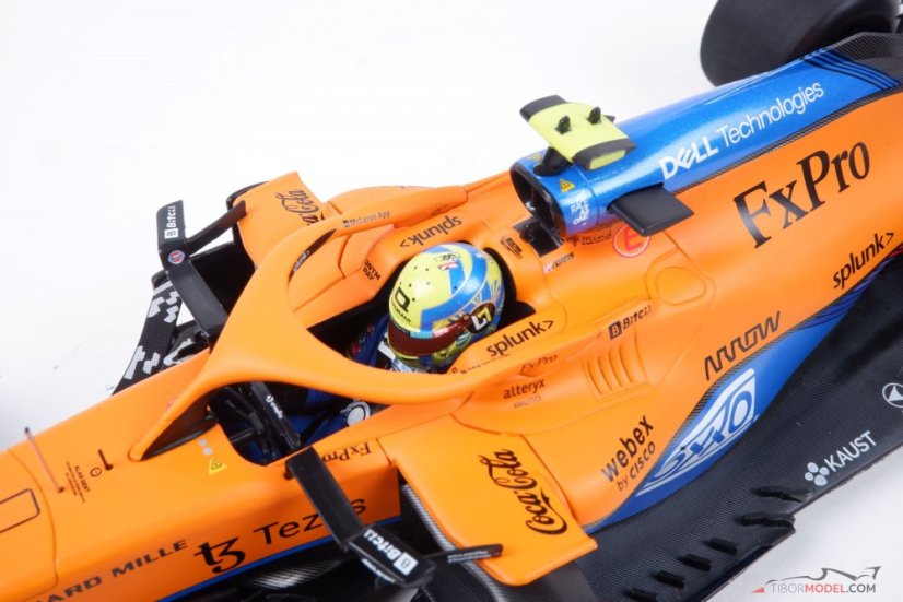 McLaren MCL35M - L. Norris (2021), Pole Position Russian GP, 1:18 Minichamps