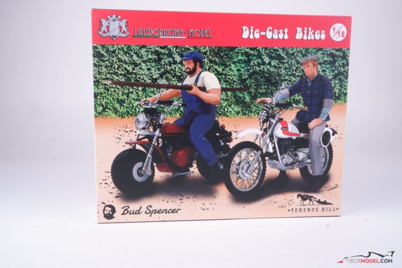 Bud Spencer and T. Hill on motorbikes , 1:18 Laudoracing