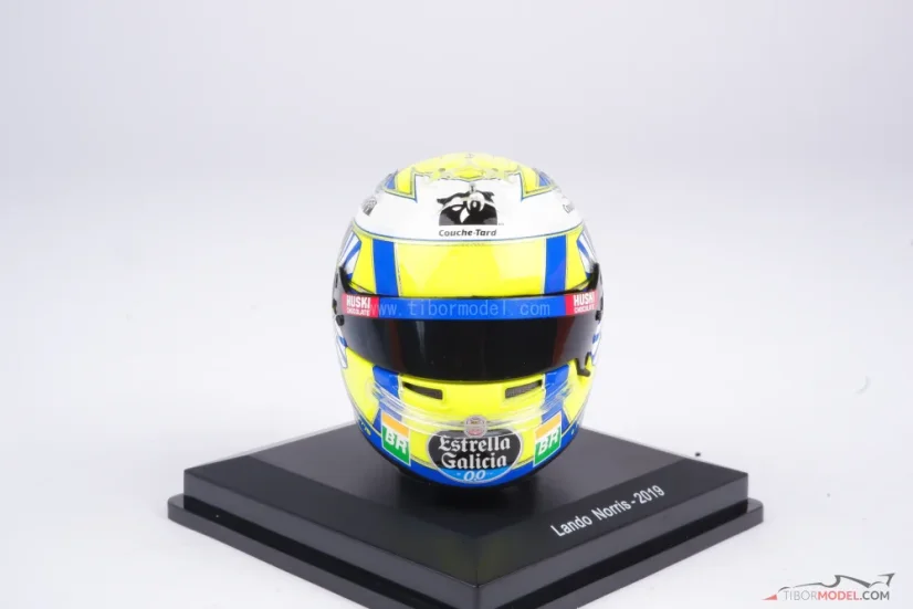 Lando Norris 2019 mini helmet, McLaren F1 Team, 1:5 Spark