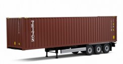 Trailer container 40ft, 1:24 Solido