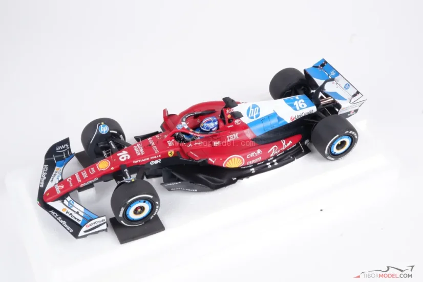 Ferrari SF-25 - Charles Leclerc (2025), Miami Nagydíj, pilótafigurával 1:18 BBR