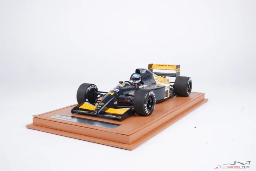 Minardi M191 - Gianni Morbidelli (1991), VC Belgicka, s figúrkou pilota 1:18 Tecnomodel