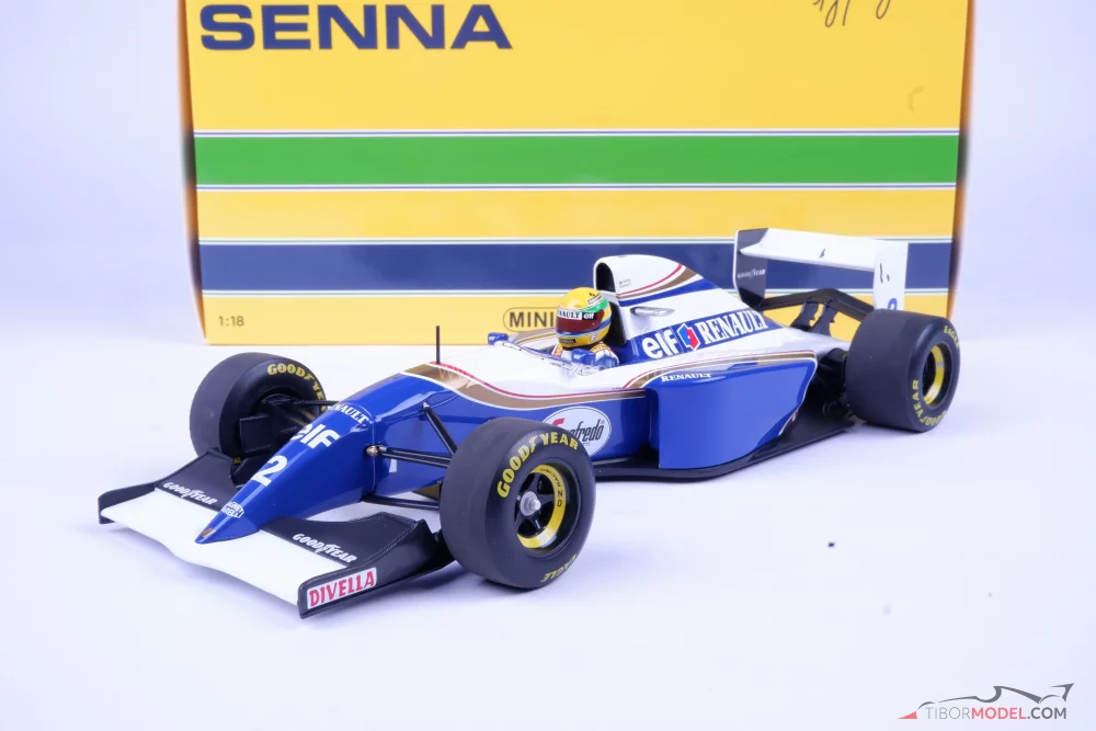 Model car Williams FW16 Senna 1994, 1:18 Minichamps | Tibormodel.com