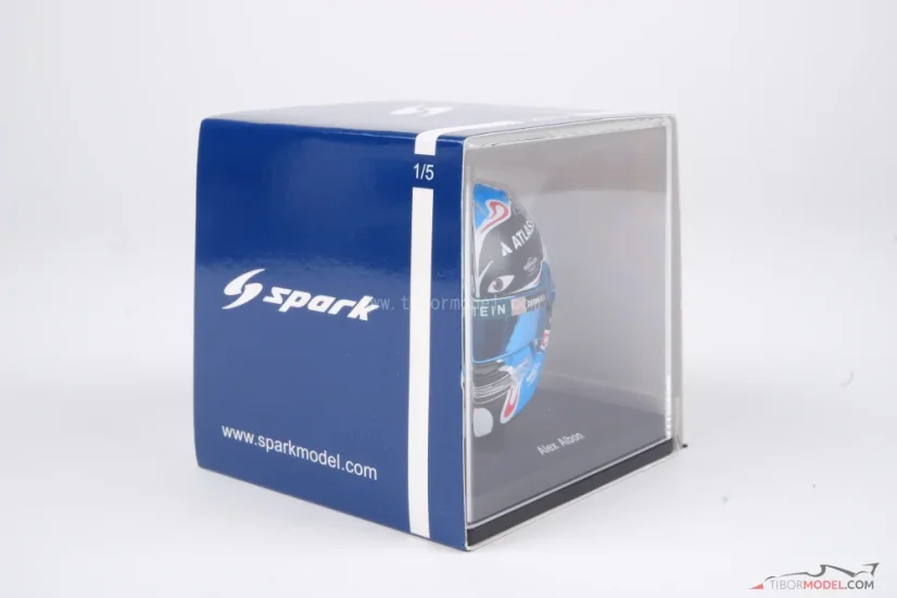 Alexander Albon 2025 VC Číny mini přilba, Williams, 1:5 Spark