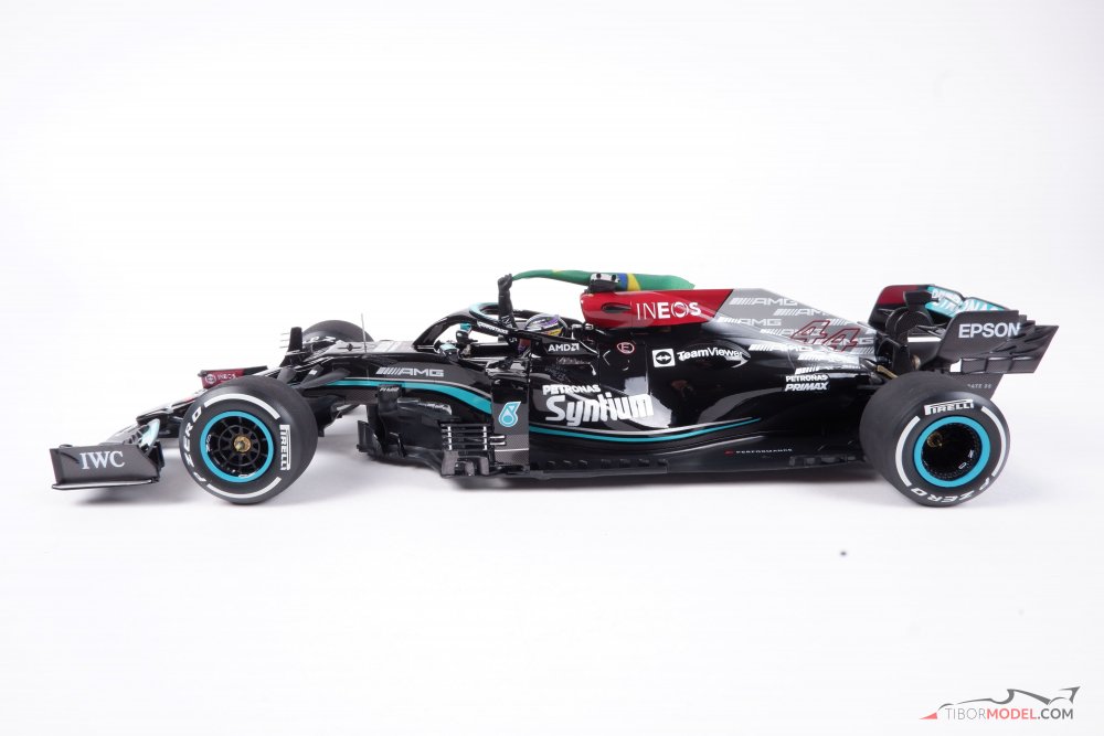 Minichamps 1:43 Mercedes W12 Lewis Hamilton - GP Brésil F1 2021