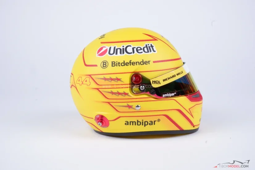 Lewis Hamilton 2025 Ferrari mini helmet, 1:2 Bell