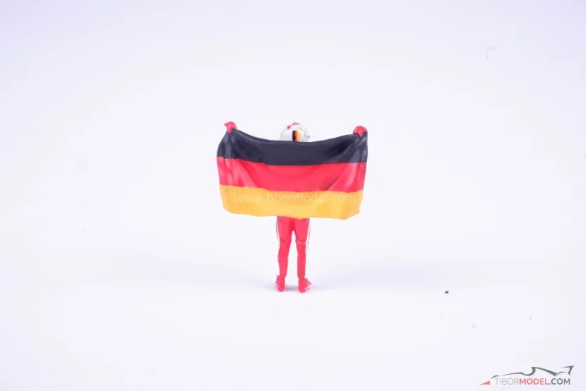 Sebastian Vettel s vlajkou, Scuderia Ferrari 2016, 1:43 Cartrix