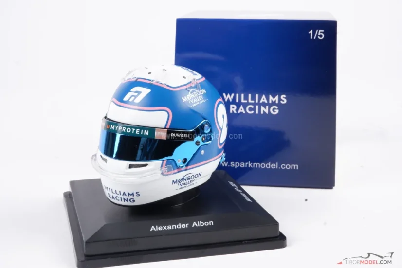 Alex Albon 2024 Monaco GP, Williams helmet, 1:5 Spark