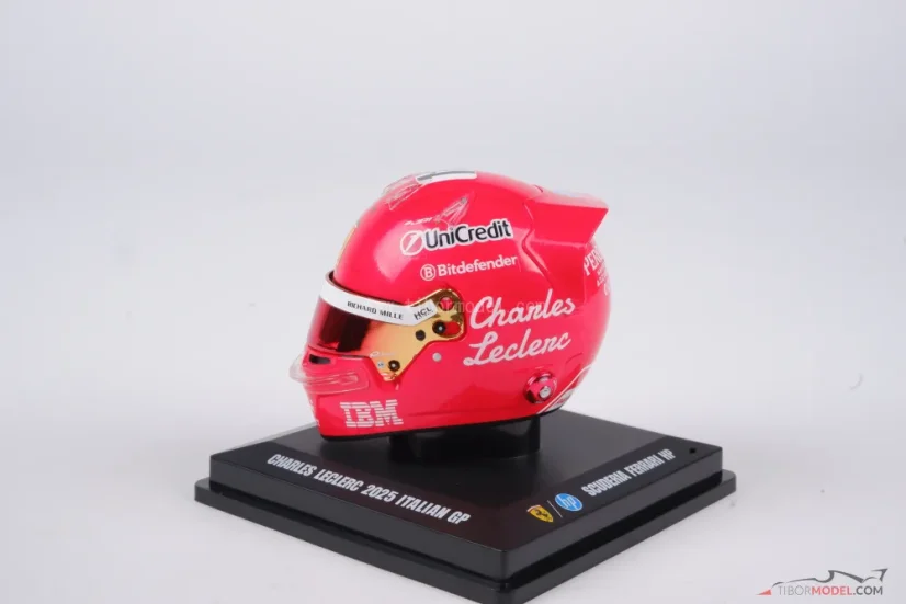 Charles Leclerc 2025 Olasz Nagydíj mini sisak, Ferrari, 1:5 Looksmart
