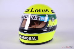 Ayrton Senna 1985 Lotus mini helmet, 1:2
