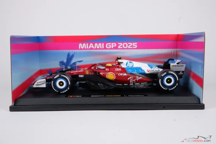 Ferrari SF-25 - Lewis Hamilton (2025) Miami Nagydíj, 1:18 Bburago