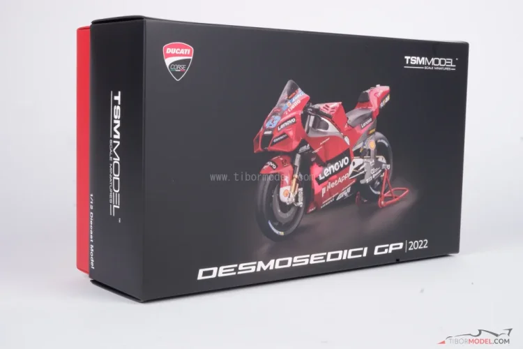 Model motorbike Ducati GP22 Miller 2022, 1:12 TSM | Tibormodel.com