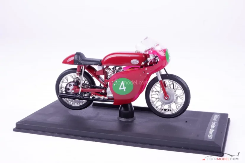 Jawa 250R 2x OHC (1961) tmavě červená, 1:18 Abrex