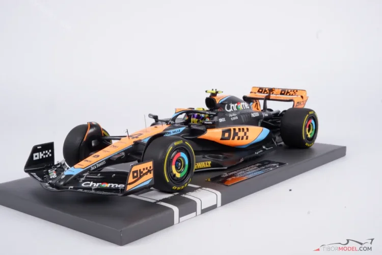 McLaren MCL60 - Lando Norris (2023), VC Maďarska, 1:18 Minichamps McLaren MCL60 - Lando Norris (2023), VC Maďarska, 1:18 Minichamps