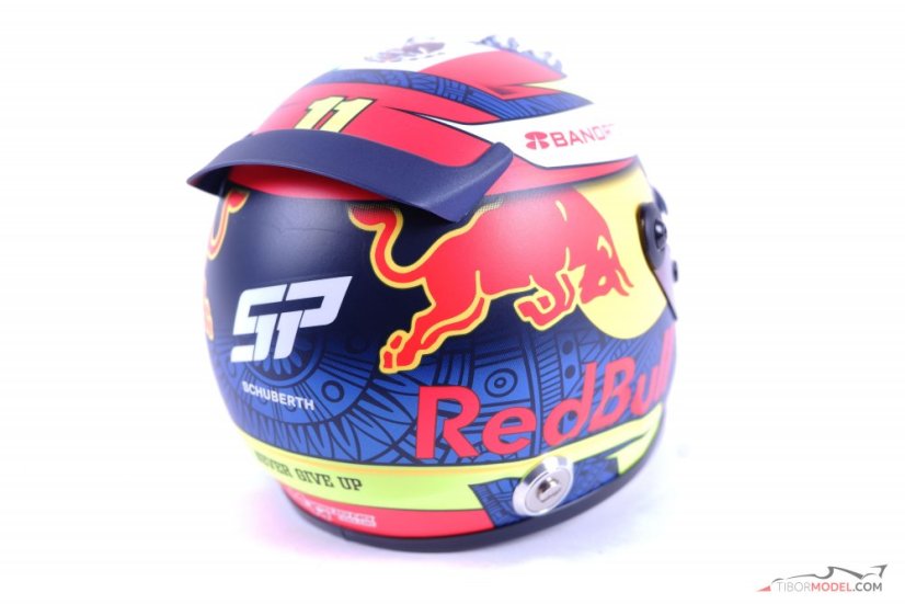 Sergio Perez 2021 Red Bull mini helmet, 1:2 Schuberth